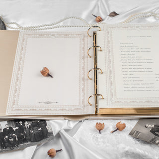 Книга родовід сімейний літопис ручна робота із білої шкіри