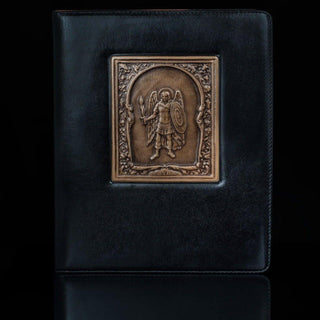 Шкіряний блокнот ручної роботи архангел михаїл