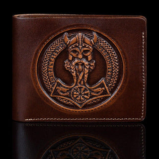 Кожаный кошелёк ручной работы "Викинг" - Privilege Handmade