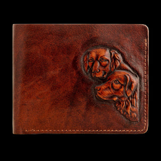 Кожаный кошелёк ручной работы "Собаки" Кожаный кошелёк ручной работы "Собаки" - Privilege Handmade 