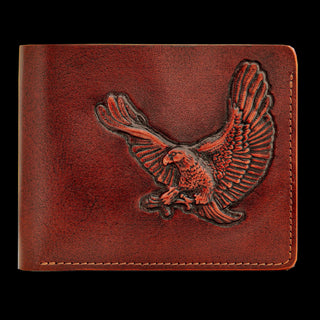Кожаный кошелёк ручной работы "Орел" Кожаный кошелёк ручной работы "Орел" - Privilege Handmade 