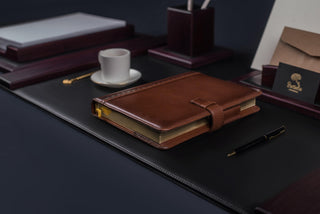 Кожаный блокнот "Шарм" коричневый Кожаный блокнот "Шарм" коричневый - Privilege Handmade 