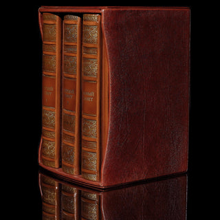 Подарочная Библия в трёх томах + кожаный футляр - Privilege Handmade